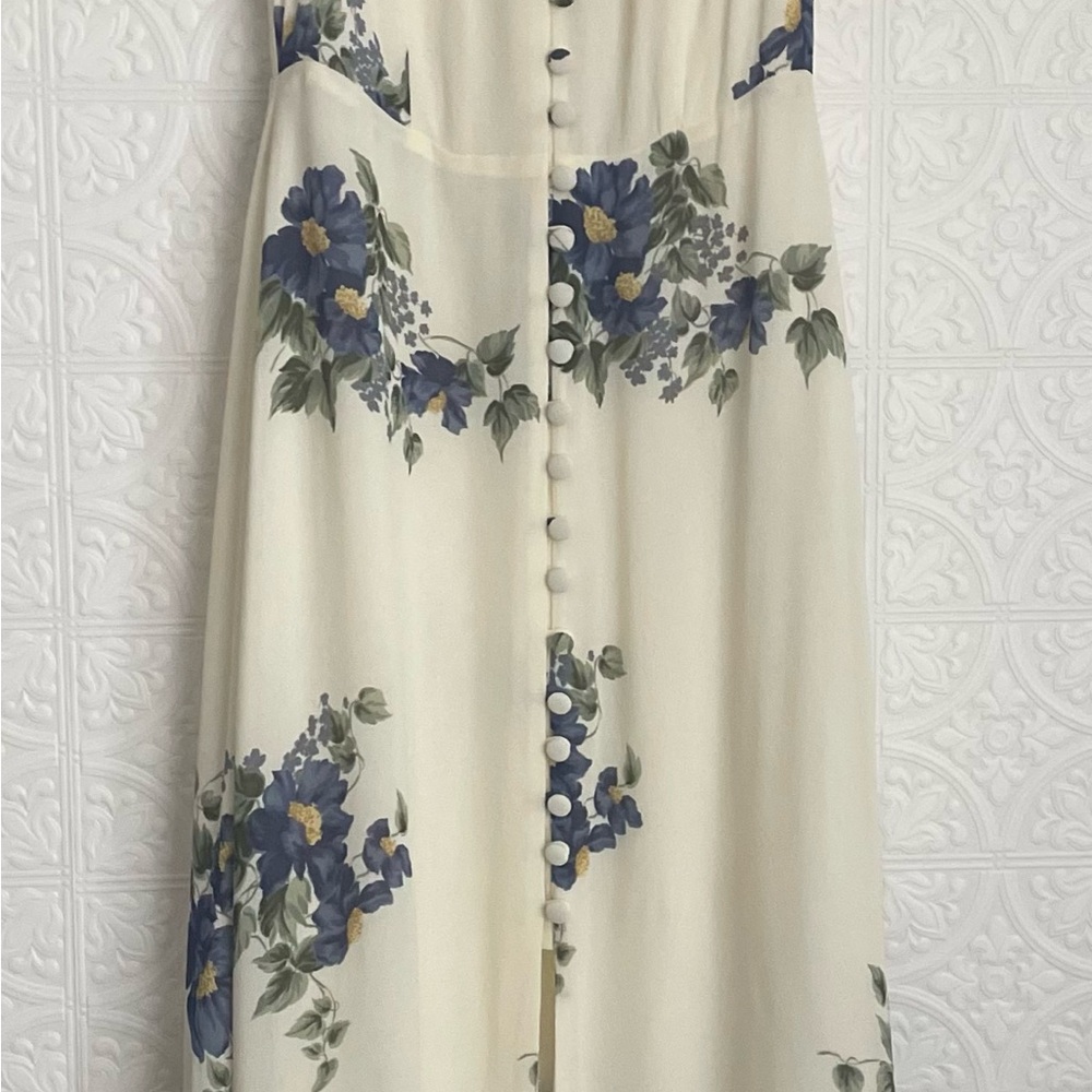 Reformation Charlee  Midi Dress in Macadamia - Picture 5 of 8